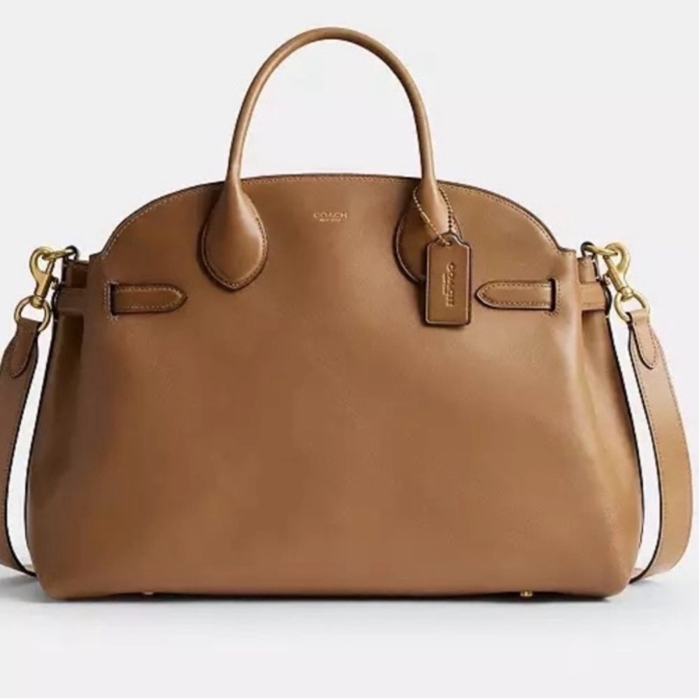 NWT. Coach Empire Carryall 40 Leather Satchel